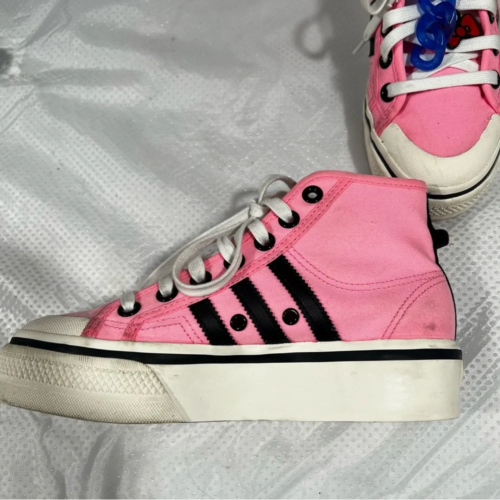 adidas Hello Kitty x Nizza Platform Sneaker Pink Women’s Sz 5.5 - Picture 8 of 16